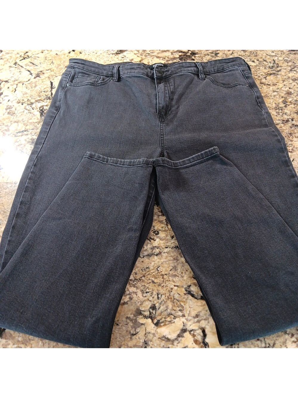 Size 10 X 29 David Britton High Rise Stretch Skinny Black Women's Jeans